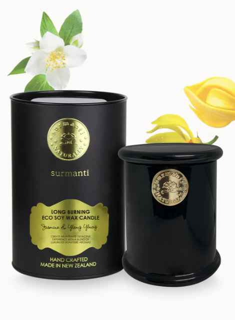 Surmanti Jasmine & Ylang Ylang Soy Long Burning Candles