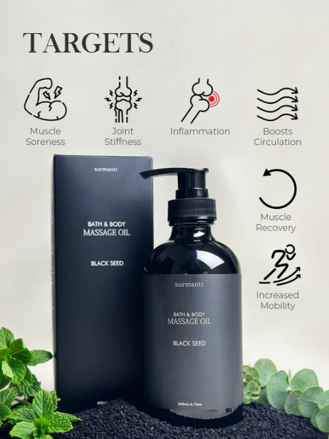 Surmanti Black Seed Bath & Body Massage Oil