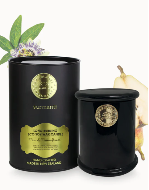 Surmanti Pear & Passionflower Soy Long Burning Candle - 250g